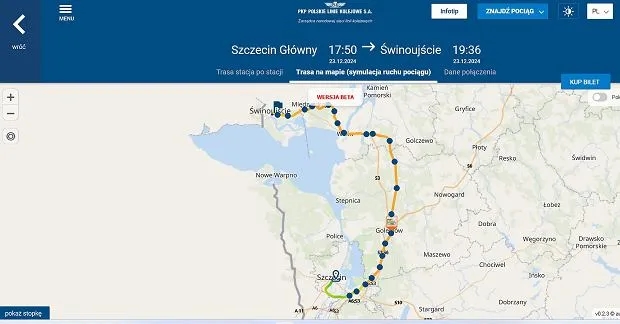 Gdzie zatrzymuje się pociąg? Sprawdź trasę bez stresu!